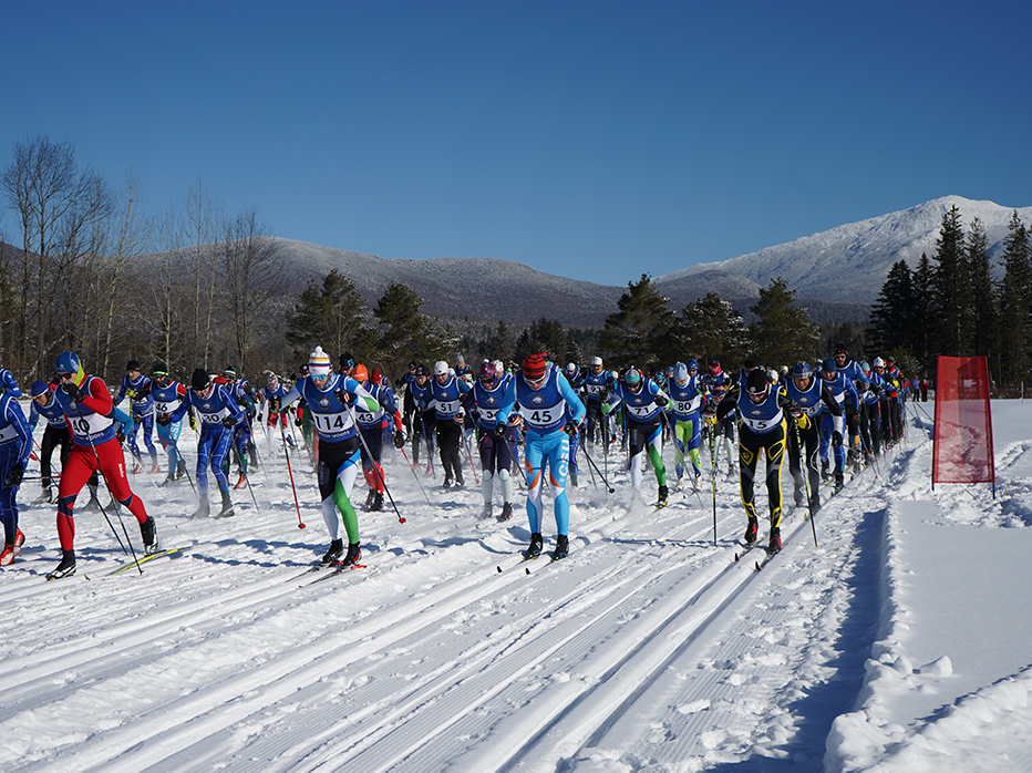 It's an absolutely stellar day for the 47th Annual Geschmossel Nordic Ski Race!